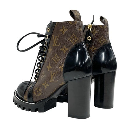Louis Vuitton Star Trail Line Monogram Boots Short Boots Shoes Leather Brown