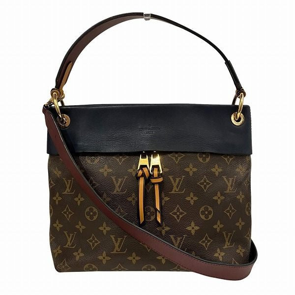 Louis Vuitton Monogram Tuileries Besace Shoulder Bag Brown Navy