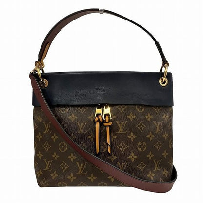 Louis Vuitton Monogram Tuileries Besace Shoulder Bag Brown Navy