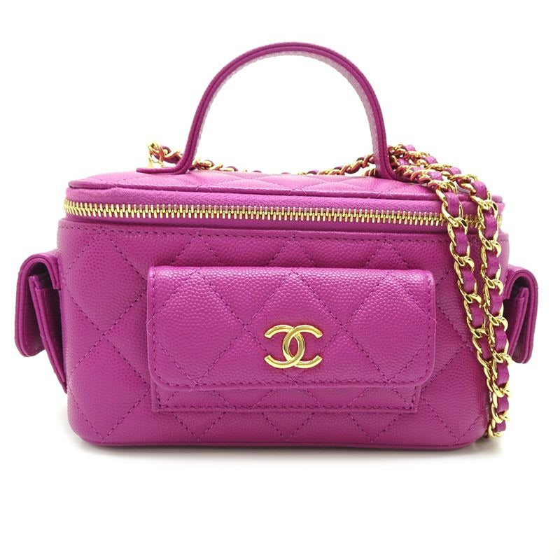 Chanel Shoulder Bag Vanity Case Ap3017