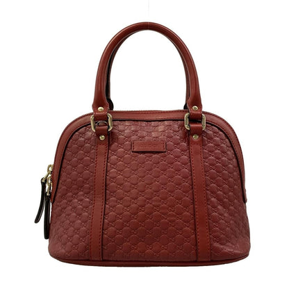 Gucci Handbag Micro Guccissima Red Leather