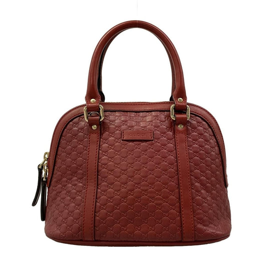 Gucci Handbag Micro Guccissima Red Leather
