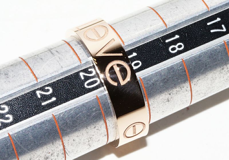 Cartier Ring 18K Pink Gold Lovering LOVE Ring Width 55mm (022in) Limited