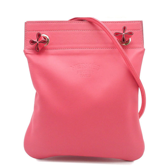 Hermes Sac Aline Mini Rose Azalea Silver Swift Shoulder Bag