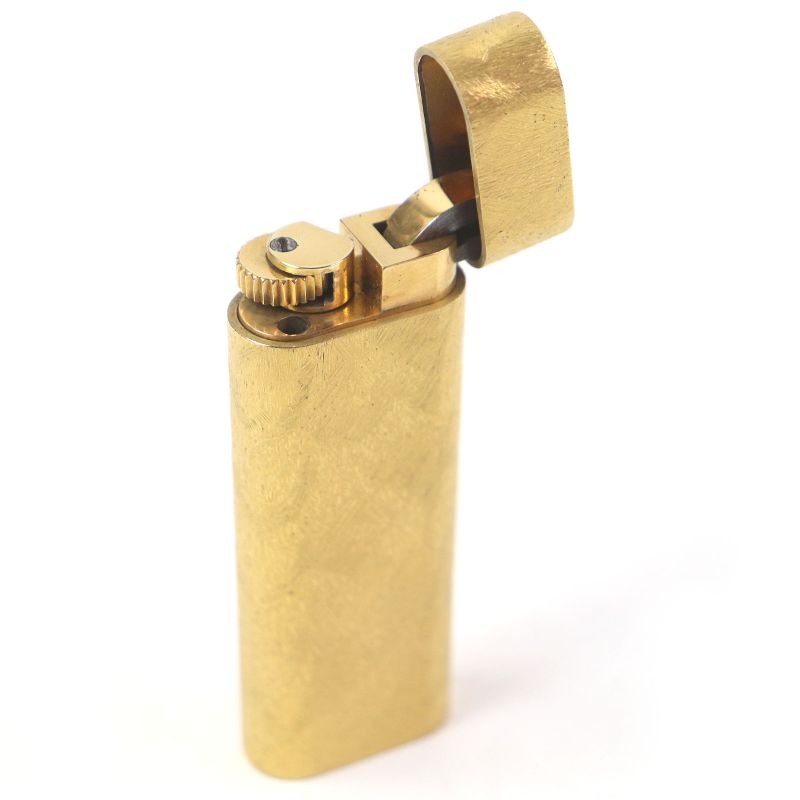 Cartier Cross-cut All-over Pattern Oval Roller Type Smoking Tool