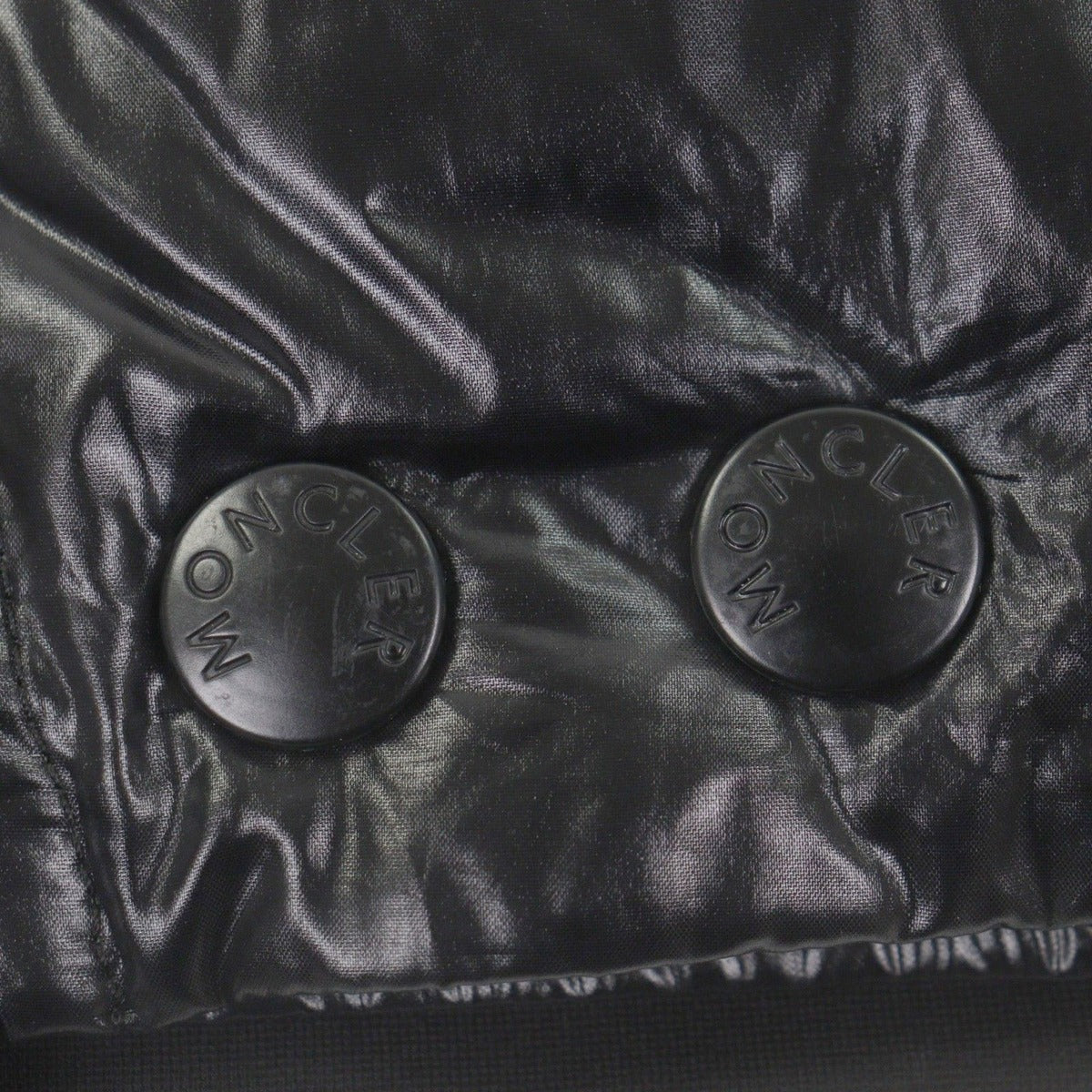 Moncler Grenoble Double Rider's Down Jacket with Logo Patch Black — view 7