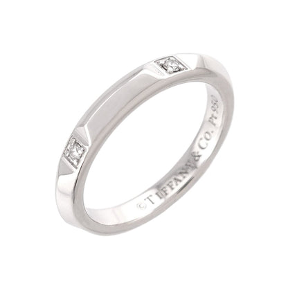 Tiffany & Co True Band Ring Diamond Pt Platinum