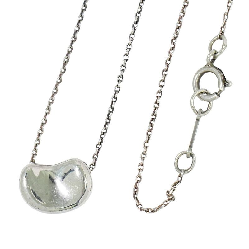 Authentic Tiffany & Co Tiffany & Co Bean Sterling 925 Necklace Pendant Silver