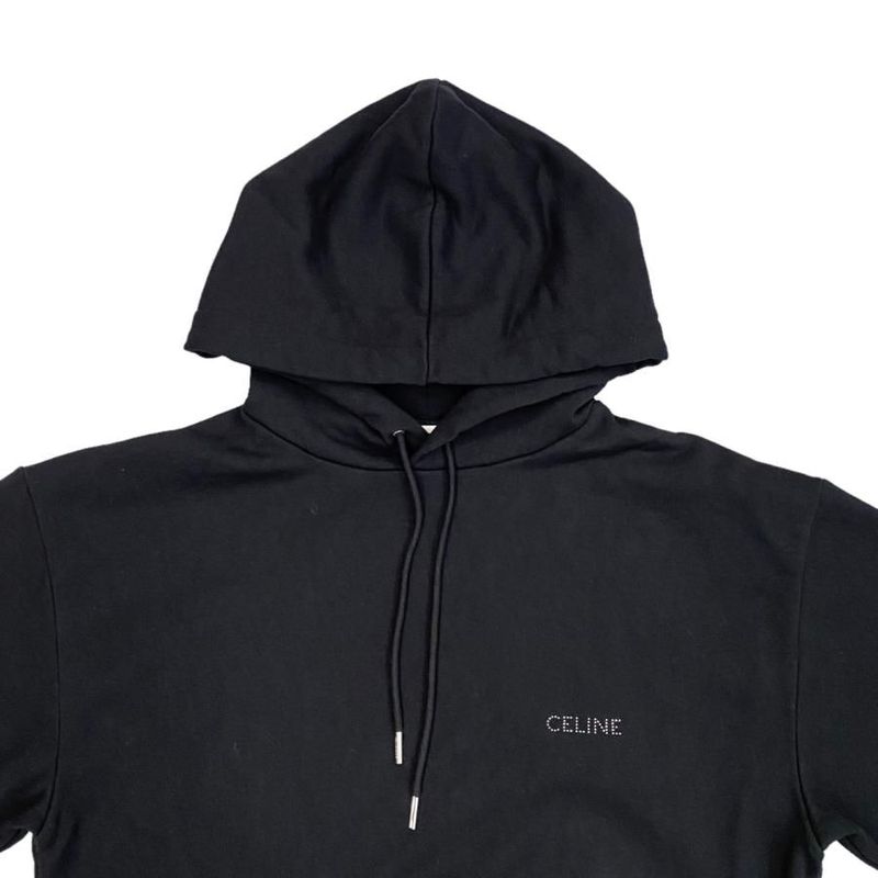 Celine Sweatshirt Studded Embroidered Loose Fit Hoodie 2y961670q Size M Logo