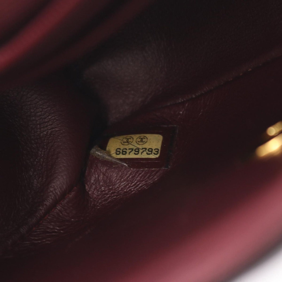 Chanel Shoulder Bag Mini Quilted Black Lambskin — view 5