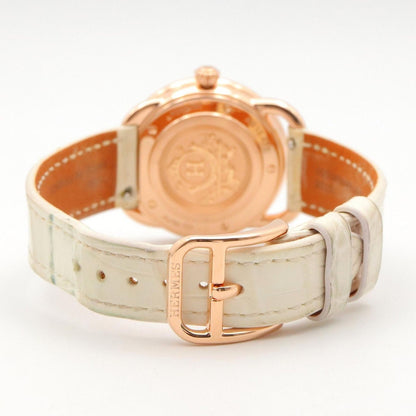 Hermes Watch Also White 18K Pink Gold Diamond — view 5