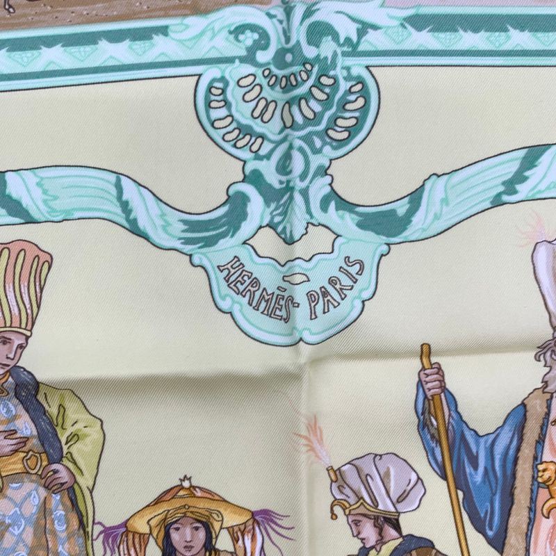 Hermes Carre 90 Silk Scarf Bandana Turqveries EN L'honneur DE MHT Turkish March