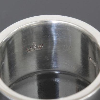Gucci G Logo Wide Ring No 11 AG 925 Silver E1634