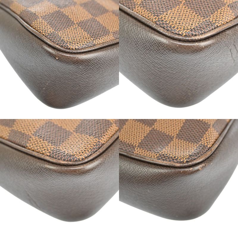 Louis Vuitton Handbag Trousse Makeup Pouch Damier Ebène N51982 70fa257
