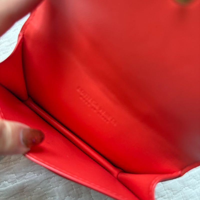 Bottega Veneta Cassette Card Case Business Card Holder Intrecciato Leather