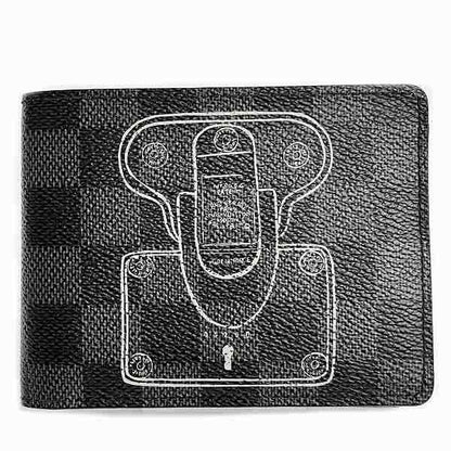 Louis Vuitton Damier Graphite Portefeuille Multiple N63183 Bifold Wallet For Men