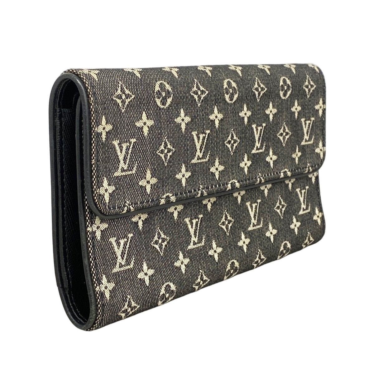 Louis Vuitton Trifold Wallet Monogram Mini Porte Tresor International Noir — view 2