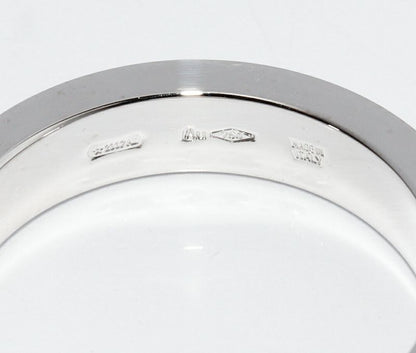 Bulgari Ring 18K White Gold Diamond 1p(004ct) Bzero1 Ring (double Logo Ring )