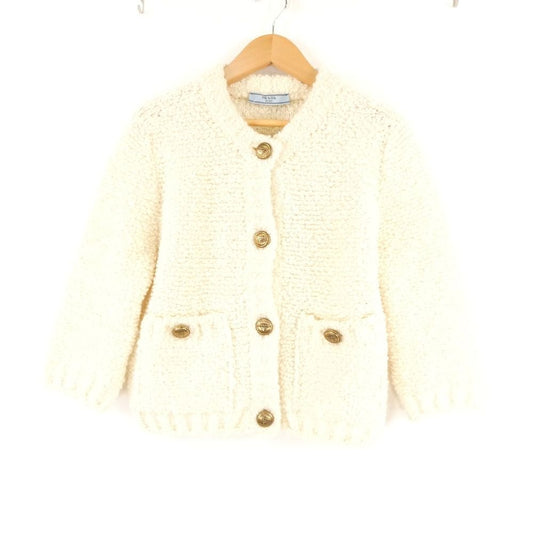Prada Cles Mohair Cardigan 38 Bargin Wool and Others 3/4 Jacket