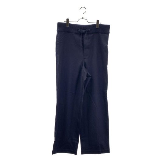 Loewe Wool Gabardine Wide Easy Pants 50 Navy