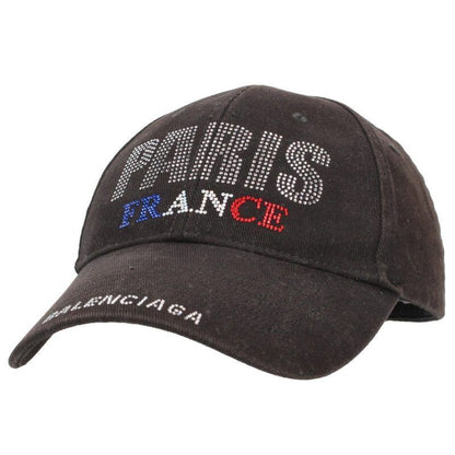 Balenciaga 4 E9 B2 Paris Sequin Logo Cap Hat