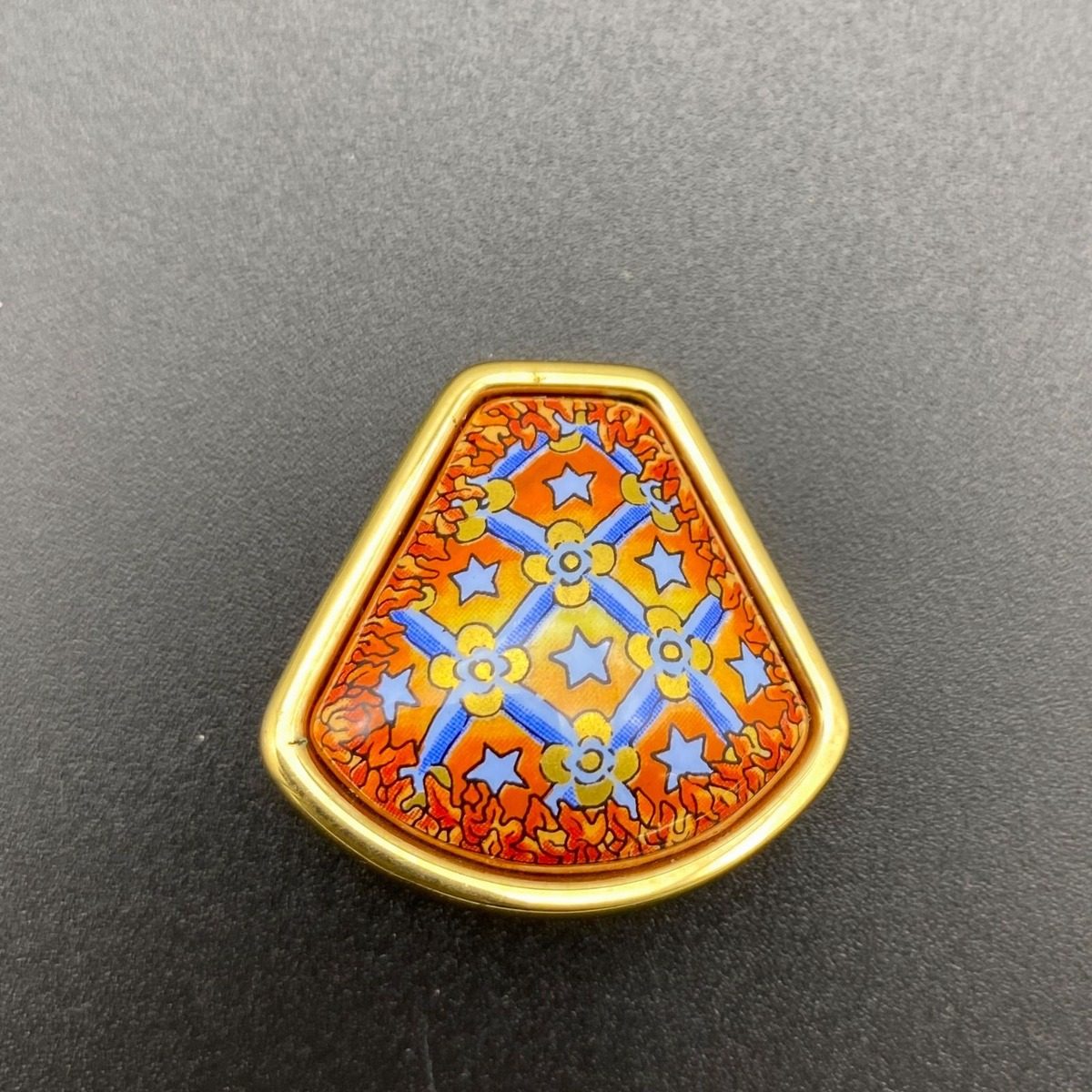 Hermes Enamel Cloisonne Earrings Fan — view 13
