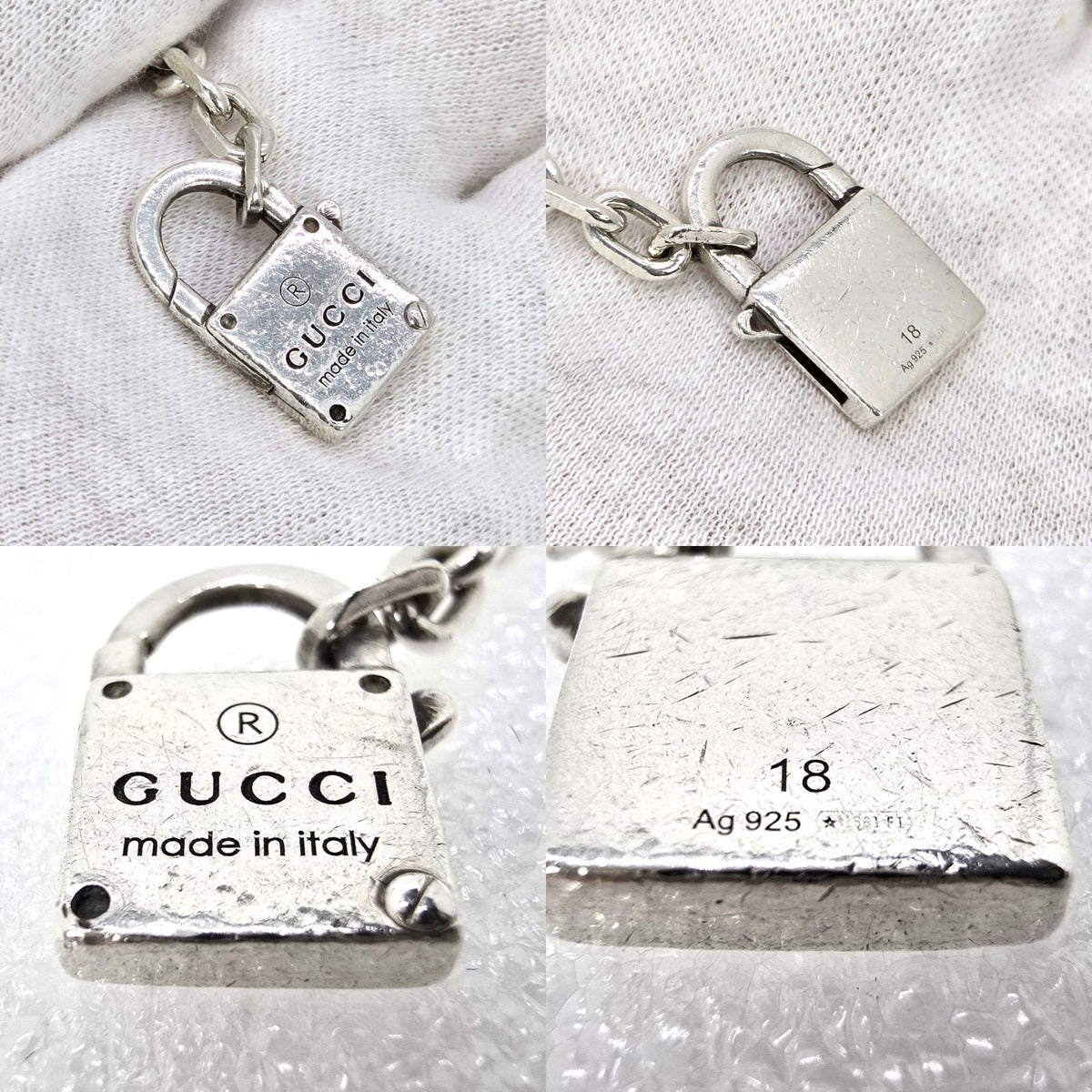 Gucci Trade Mark Chain with Padlock Bracelet 18 — view 7