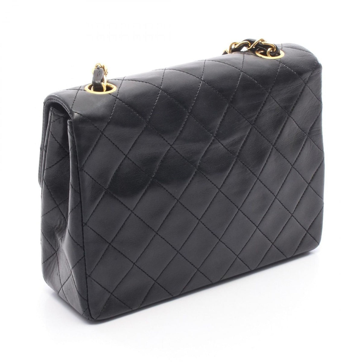 Chanel Shoulder Bag Mini Quilted 20 Black Lambskin — view 2