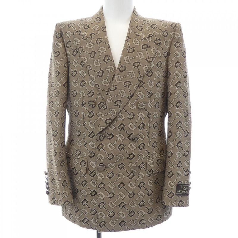 Gucci Maxi Horsebit Cotton Jacket Zakiv