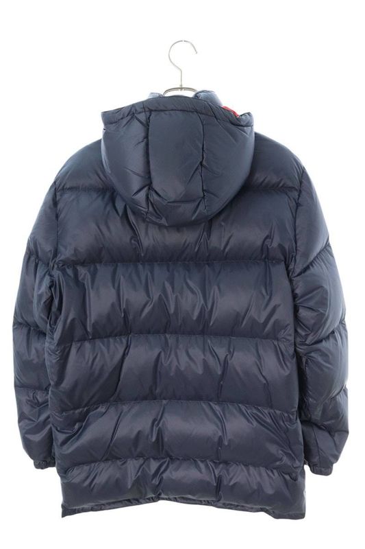 Prada Sgb857 Triangle Logo Plate Nylon Hooded Coat Down Jacket Men 46