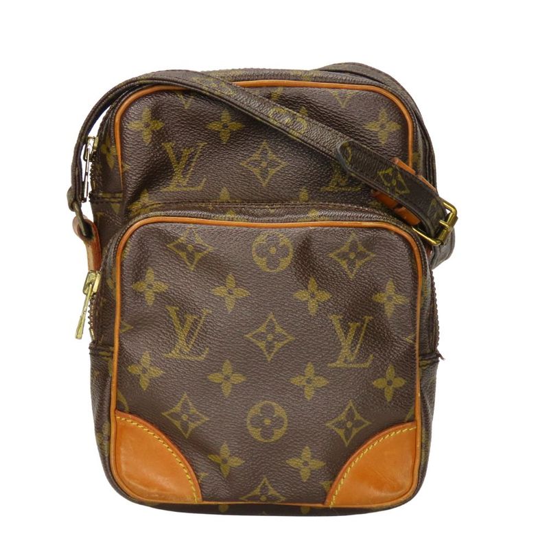 Louis Vuitton Shoulder Bag Amazon M45236 Monogram Nubuck Brown Crossbody Casual