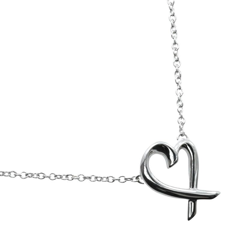 Tiffany & Co Loving Heart Paloma Picasso 925 Silver Ladies 1.7g Necklace
