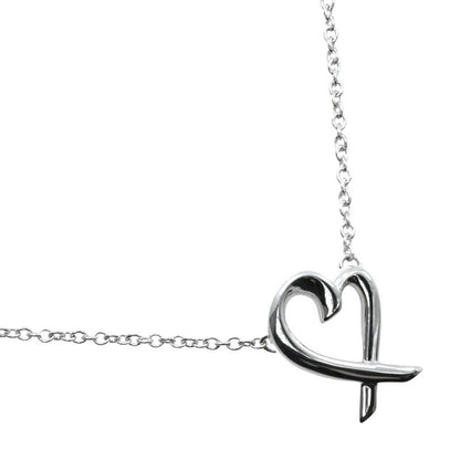Tiffany & Co Loving Heart Paloma Picasso 925 Silver Ladies 1.7g Necklace