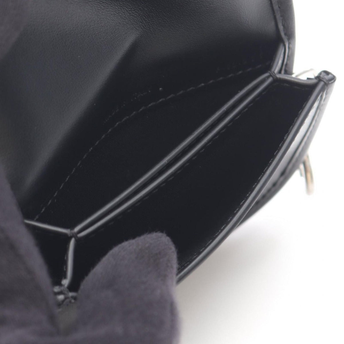 Celine Key Holder Ring Nano Buzas Triomphe 10 P403 Dq138 di Black — view 3