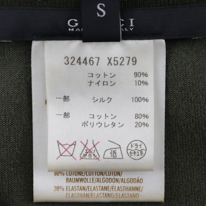 Gucci Sideline 324467 X5279 Velour Khaki Women's Dress