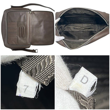 Prada Messenger Bag Brown Shoulder Bag Excellent Condition Saffiano
