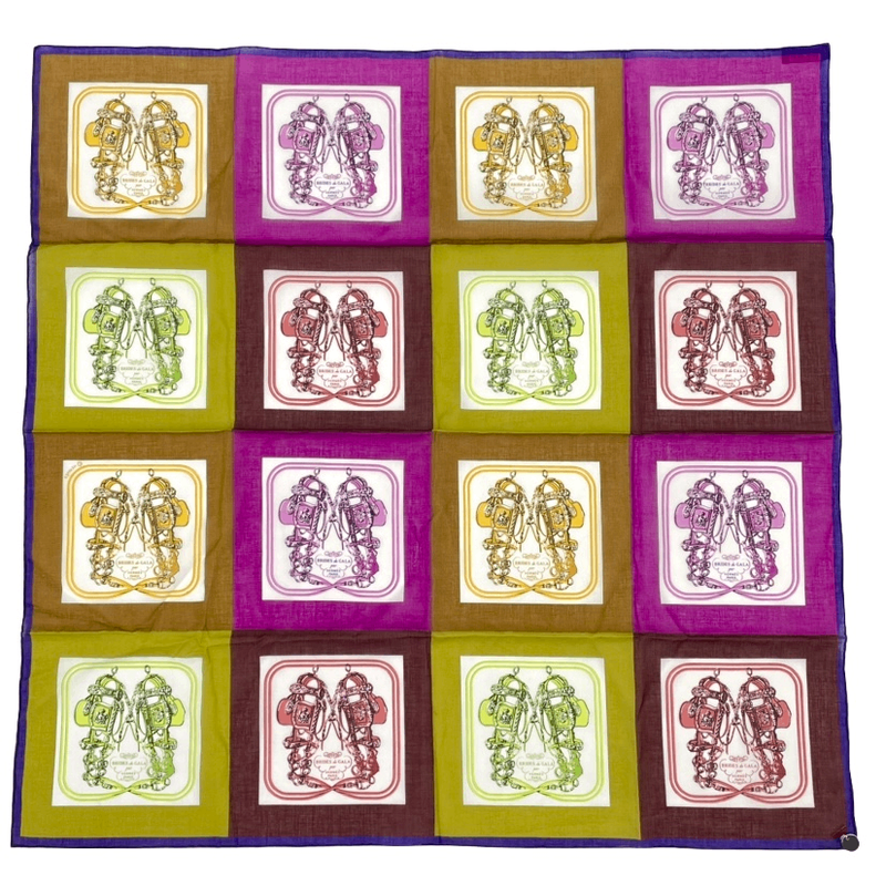 Hermes Scarf Brides De GALA Ceremonial Maitre D'or Multicolor