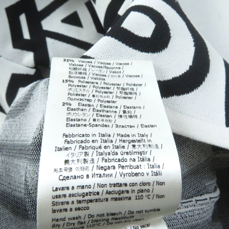 Fendi MARC Jacobs Marc Jacobs 2022 Fzd917 Logo Allover Short Sleeve Knit Dress