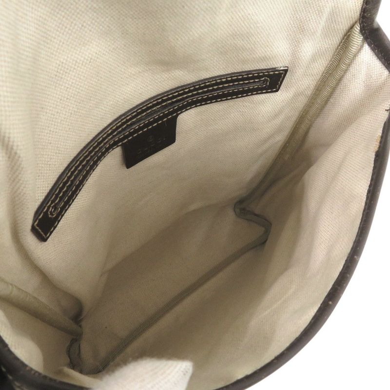 Gucci 223666 GG Supreme Brown Shoulder Bag 0655 Gucci