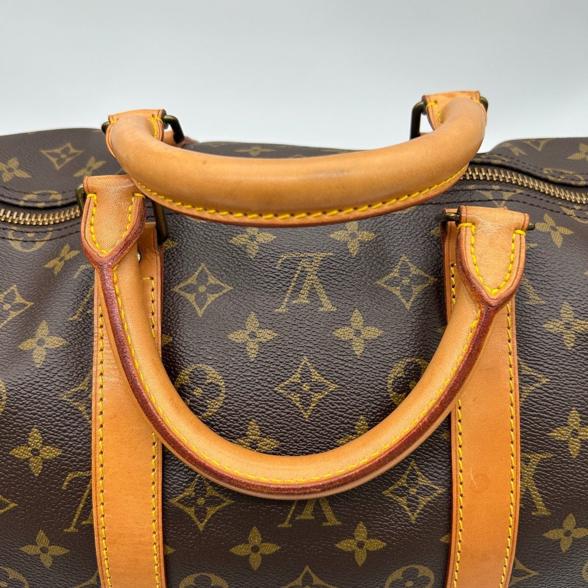 Louis Vuitton Keepall 55 Boston Bag Monogram Brown — view 12