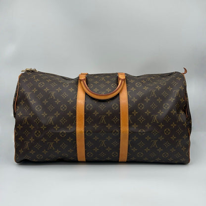 Louis Vuitton Keepall 55 Boston Bag Monogram Brown