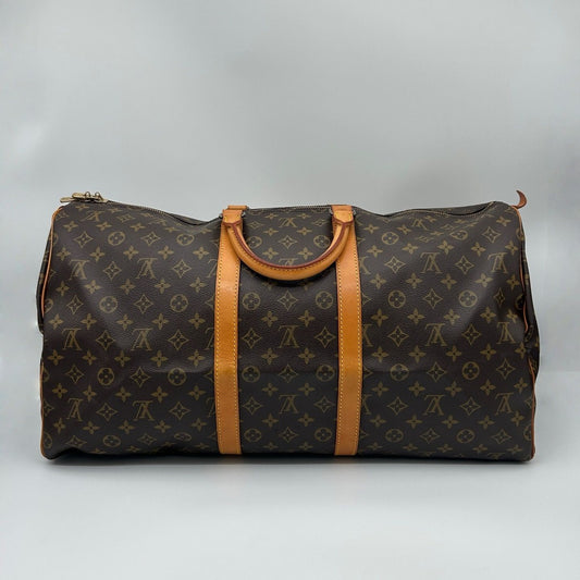 Louis Vuitton Keepall 55 Boston Bag Monogram Brown