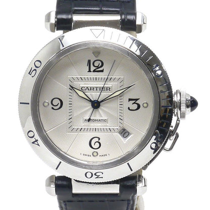 Cartier W3104055 Pasha Grid Silver Dial Men's