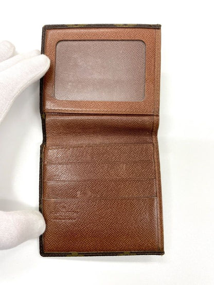 Louis Vuitton Monogram Porte Vier Carte Bleue Bi-fold Billfold Passcase Card