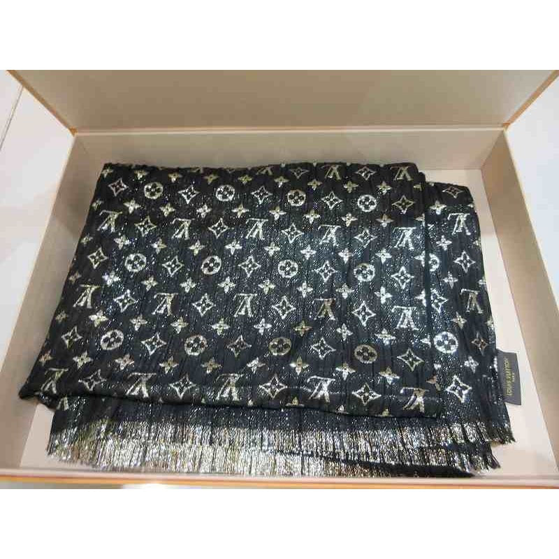 Louis Vuitton Shawl Black Lame — view 5