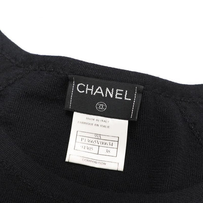 Chanel Vintage Sweater Size 38 Long Sleeve Knitted Sweater 99A Cashmere Silk