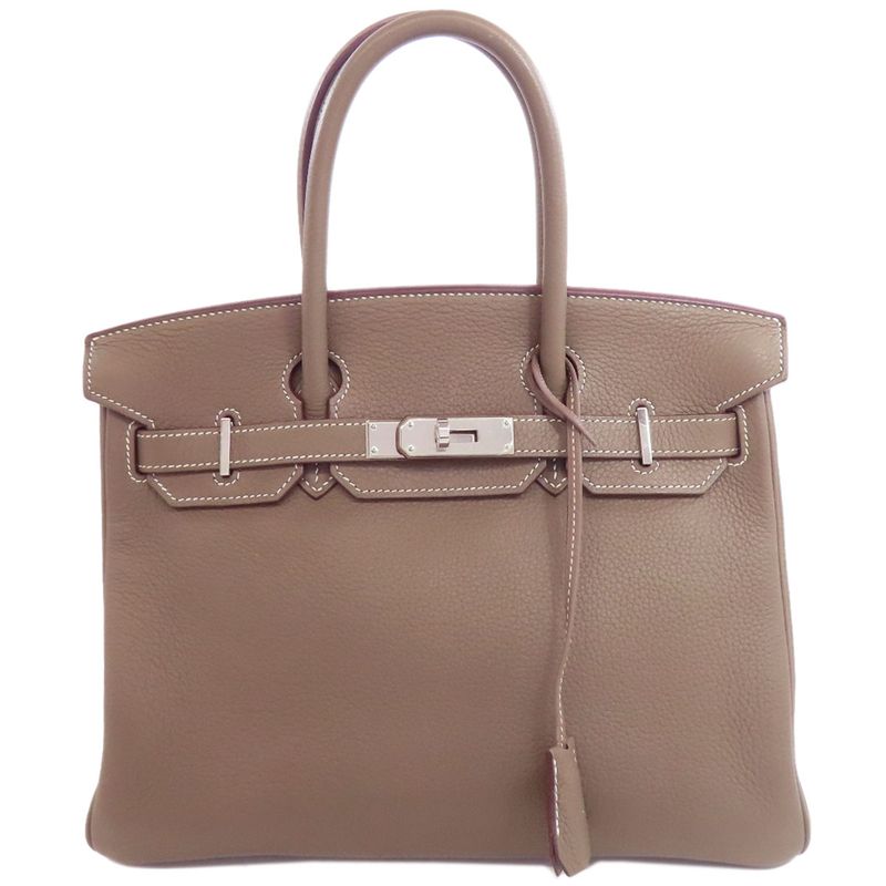 Hermes Birkin 30 Etape Silver Hardware Handbag Taurillon Women