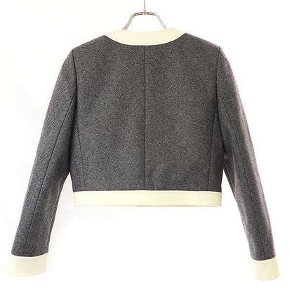 Celine 24aw Bromptpn Jacket&trapeze Mini Skirt Brompton Jacket Wool Trapeze