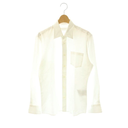 Prada Long Sleeve Shirt Cotton 39 White CX