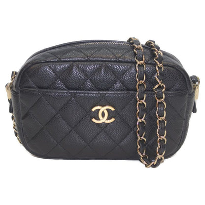 Chanel A91796 No 25 Black Caviar Ghardware Camera Chain Shoulder Bag